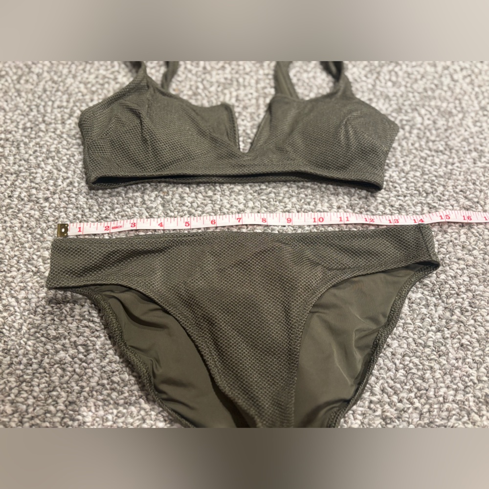 Aerie Deep Green Bikini Set - Picture 7 of 11